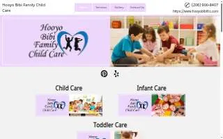 Hooyo Bibi Family Child Care website