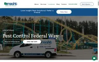 Insight Pest Solutions of Seattle website