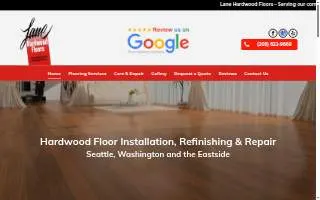 Lane Hardwood Floors website