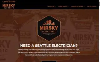 Mirsky Electric website