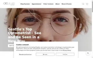 Oculus Eyecare Seattle Optometrist website