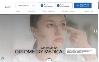 Optometry Medical Group - Rainier website