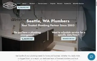 Parker Services Plumbing website
