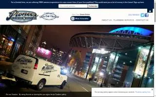 Pioneer Plumbing & Sewer website
