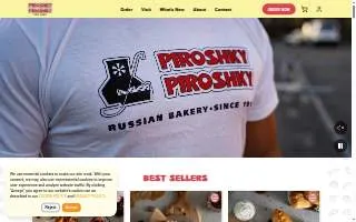 Piroshky Piroshky website