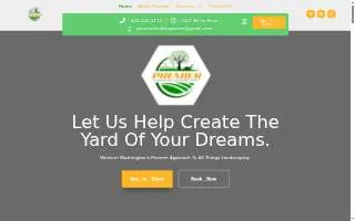 Premier Landscape Construction website