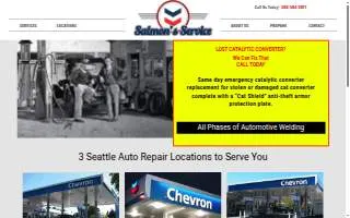 Salmon's Service Centers website
