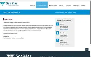 Sea Mar Seattle Pharmacy website