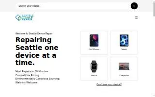 Seattle Device Repair website