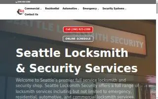 Seattle Locksmith Security website