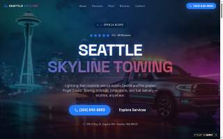 Seattle skyline towing