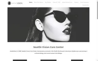 Seattle Vision Care Center website