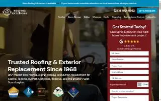 State Roofing & Exteriors website