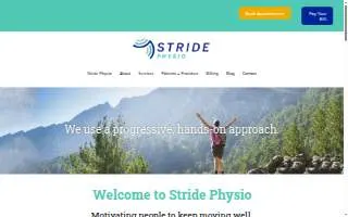 Stride Physio website