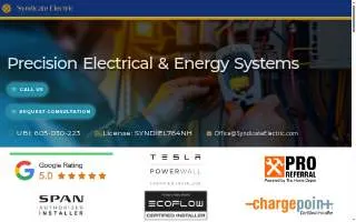Syndicate Electric website