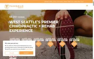 Tangelo - West Seattle Chiropractor + Rehab website