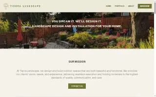 Tierra Landscapes website