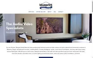 Blueprint Audio Video website