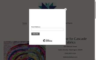 Cascade Fabrics website