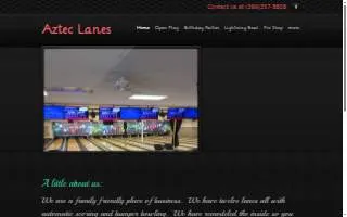 Aztec Lanes of Shelton website