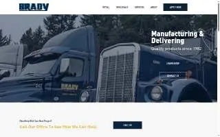 Brady Trucking Co Inc website
