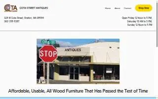 Cota Street Antiques website