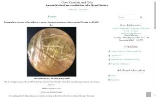 Cove Crystals and Gifts website