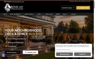 Lionheart Fence Builders of Olympia website