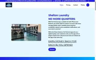 Shelton Laundry website
