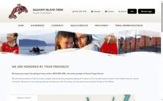 Squaxin Island Health Clinic website