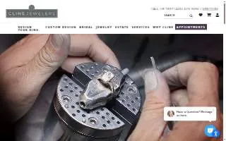 Cline Jewelers website