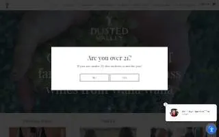 Dusted Valley Edmonds Wine Bar website
