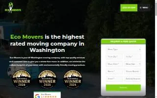 Eco Movers Moving & Storage Shoreline website