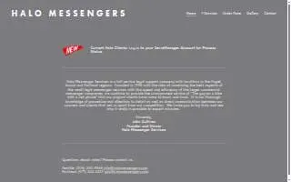 Halo Messengers website
