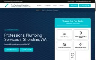 Pro Plumber Shoreline website