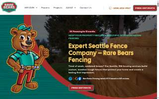 Rare Bears Fencing of Shoreline