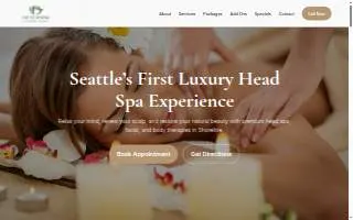 Shoreline D4 SEASON Head Spa website