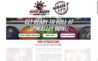 Spin Alley Bowling of Shoreline website