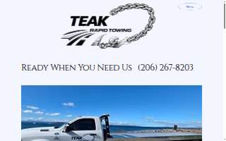 Teak Rapid Towing of Shoreline
