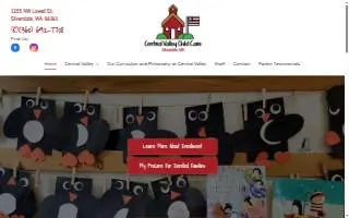Central Valley Child Care website