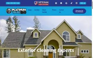 Platinum Wash 360 website