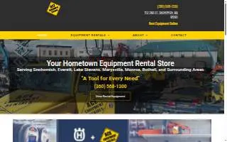 Ace Equipment Rentals website