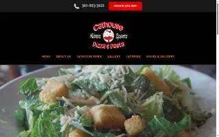 Cathouse Pizza website