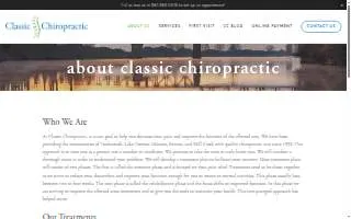 Classic Chiropractic - Dr. Lewis website