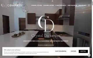 Crystal Dickerson Real Estate website