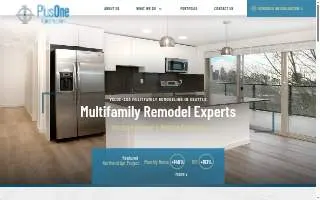 Plus One Construction website