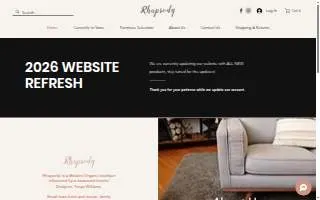 Rhapsody Interiors website