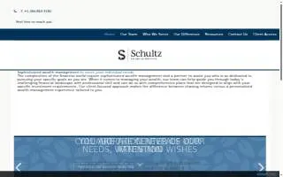Schultz Financial Partners website
