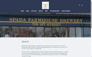 Spada Farmhouse Brewery website