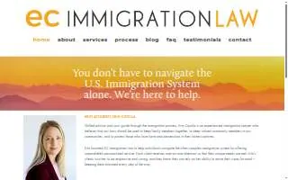 EC Immigration Law PLLC website